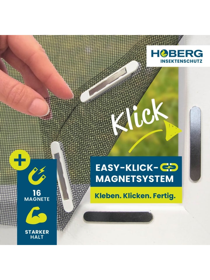 HOBERG Hoberg Fenster-Moskitonetz 150 x 130 cm günstig kaufen onesize