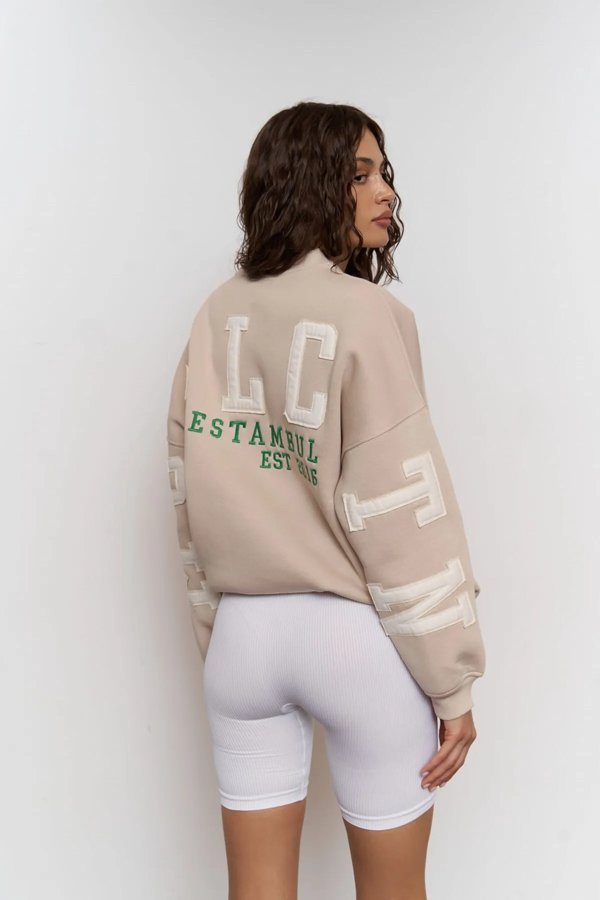 MAİ COLLECTİON  Saddle Mcllctn Bone Oversize-Sweatshirt