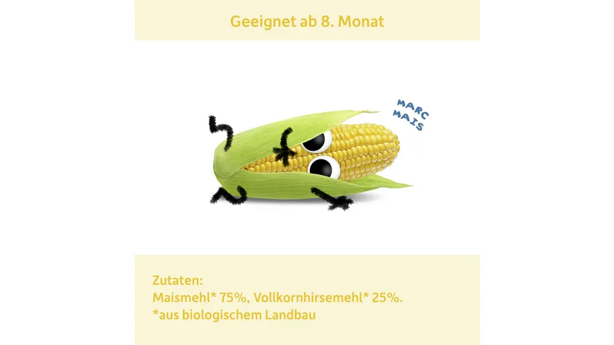 Freche Freunde Bio Knusper-Stangen Mais & Hirse 30 g
