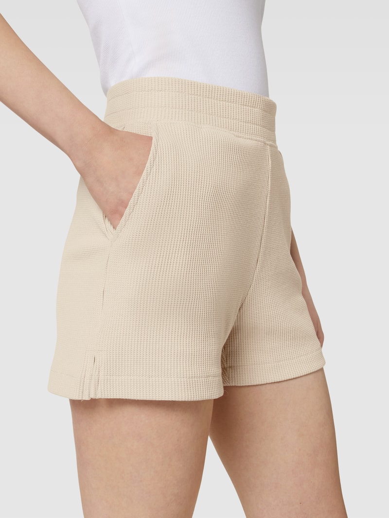 Sweatshorts mit Strukturmuster in sand