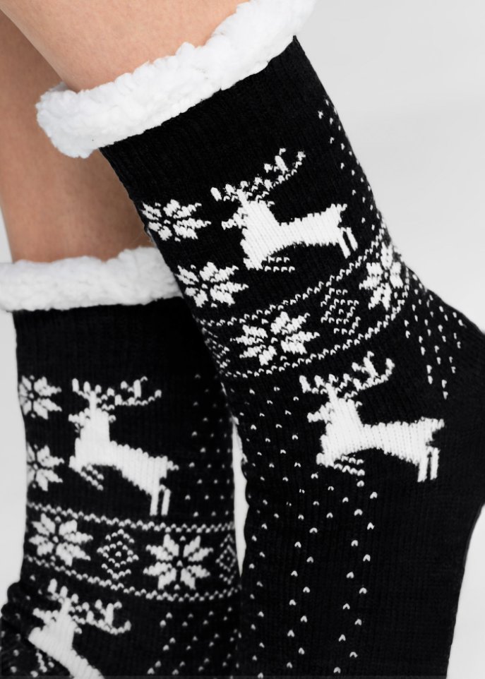 Kuschelsocken mit Teddyfutter