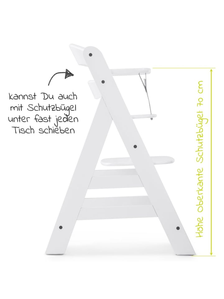 Hauck Hochstuhl Alpha Plus White - im Sparset inkl. in weiss,schwarz günstig kaufen onesize