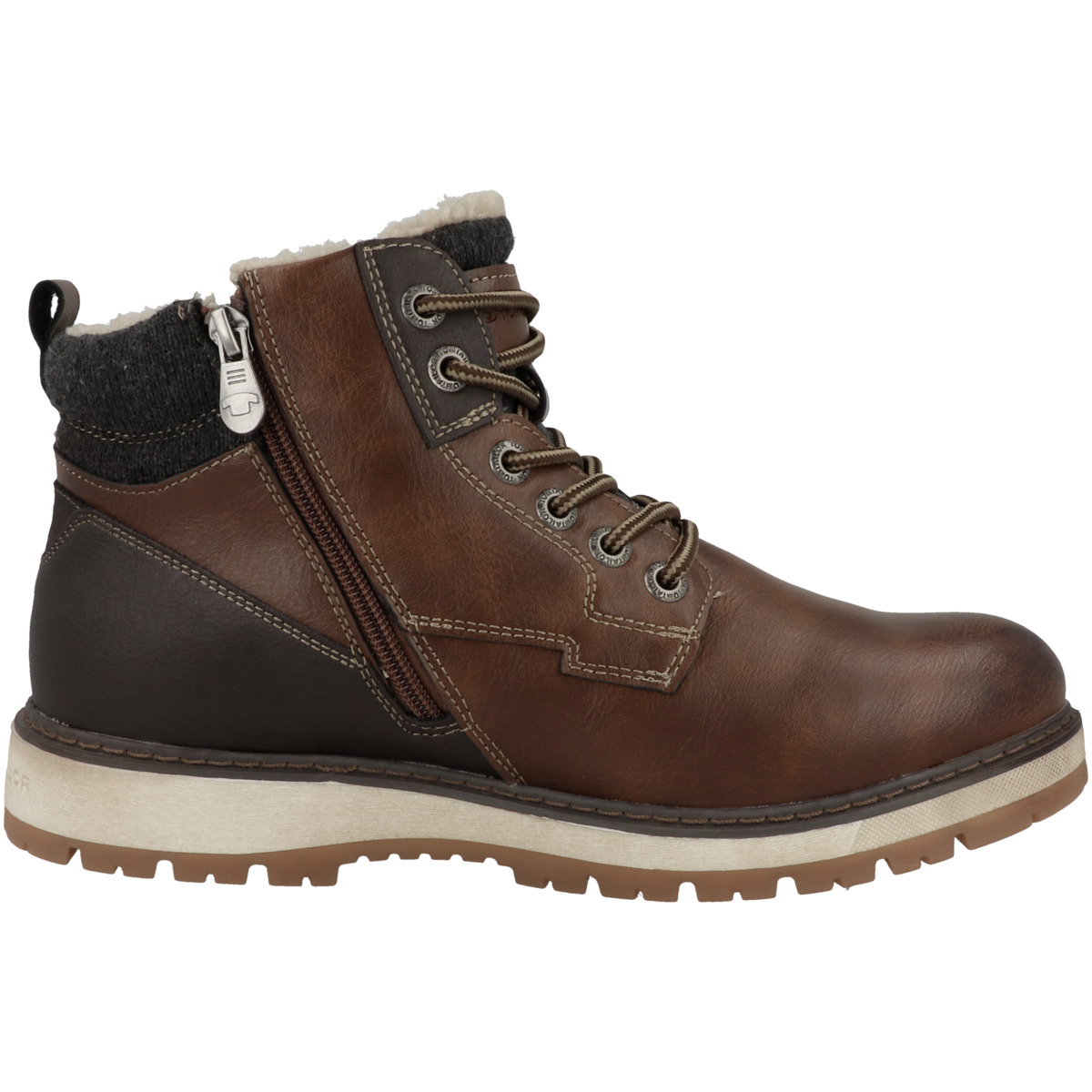 Tom Tailor 4282106 Schnürboots dunkelbraun