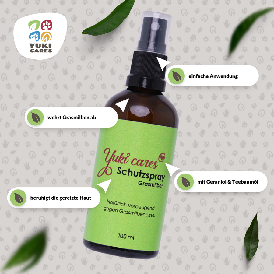 Yuki Cares Floh- & Zeckenmittel Yuki Cares Grasmilben Schutzspray