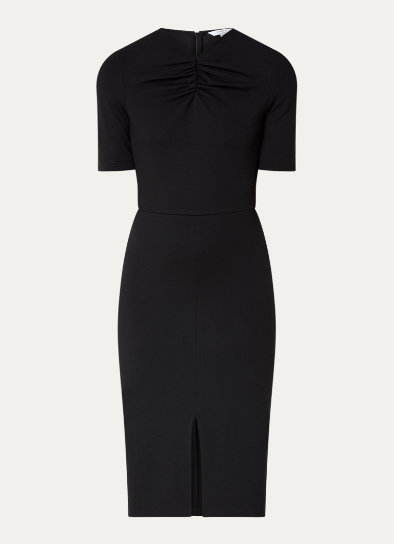 Vestido midi lila con escote en V y abertura de LKBennett