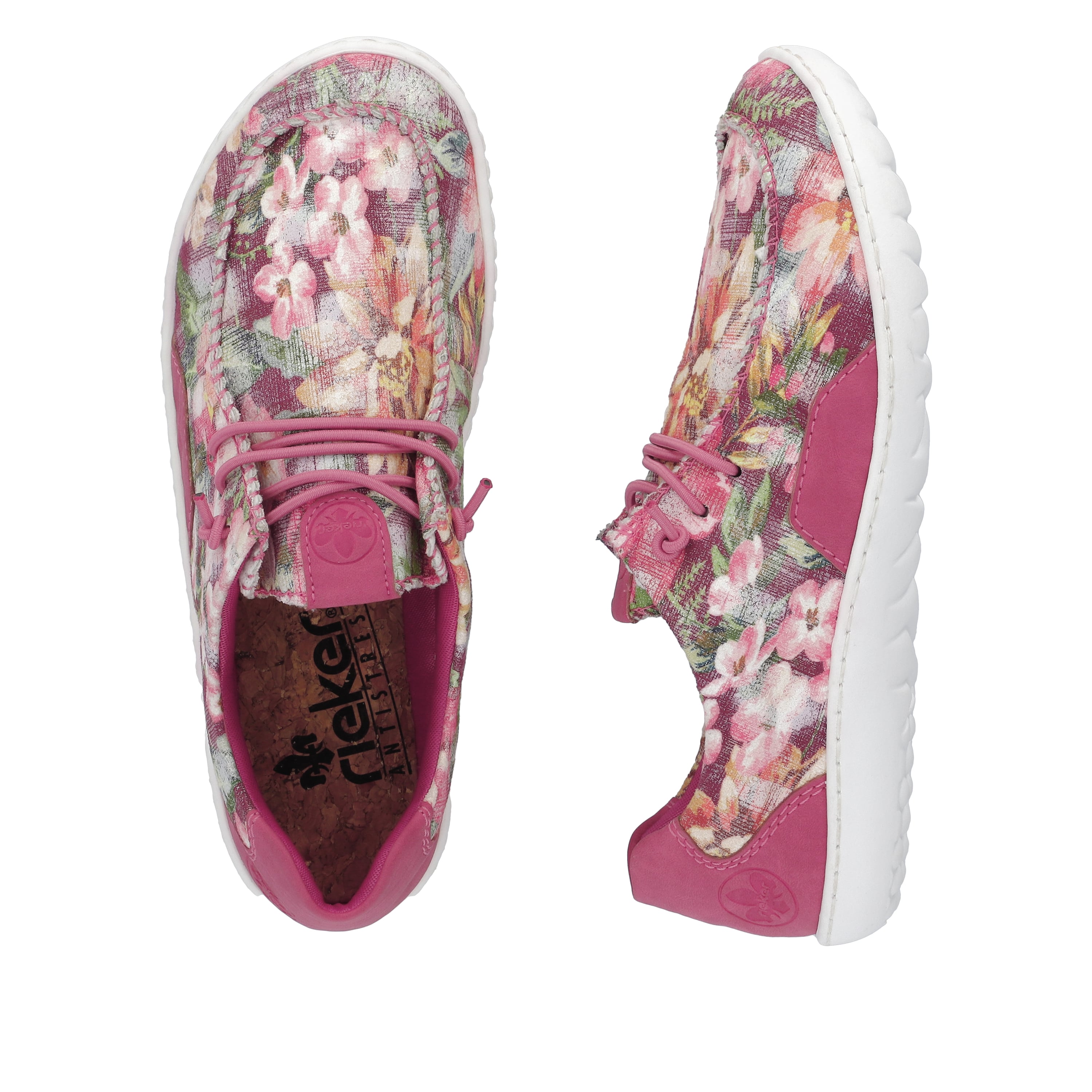 Rieker Damen Slipper magenta-multi