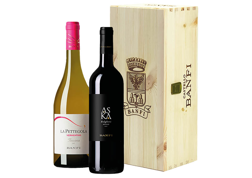 Bolgheri DOC, Toscana IGT Vermentino Banfi 2 bouteilles de 0,75 ℓ, ...