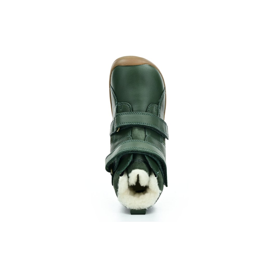 Bundgaard Willie Strap Tex Bottle Green Winterbarfußschuhe
