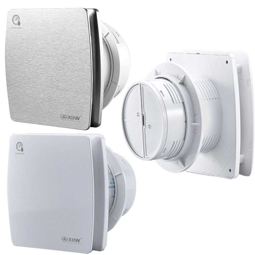 XERSEK Wandventilator Badlüfter Wandlüfter Ventilator Feuchtesensor Timer