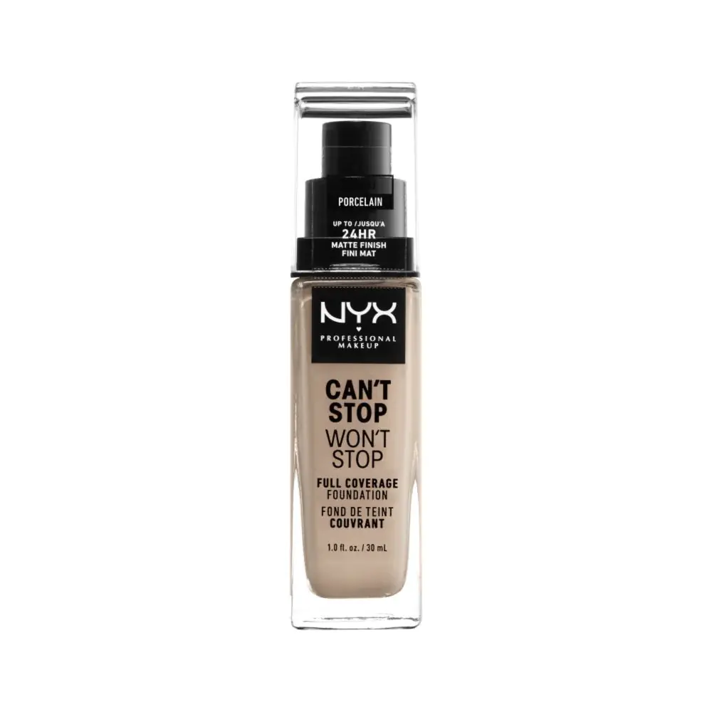 NYX Cant Stop Wont Stop Porcelain Face Foundation makiažo pagrindas