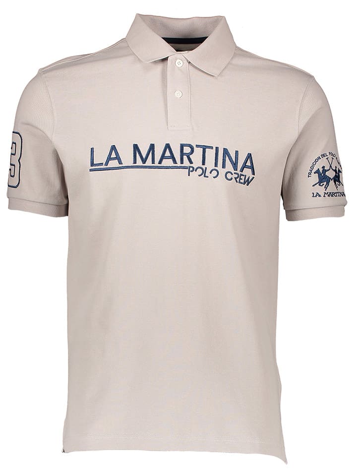 La Martina Poloshirt in Beige günstig kaufen