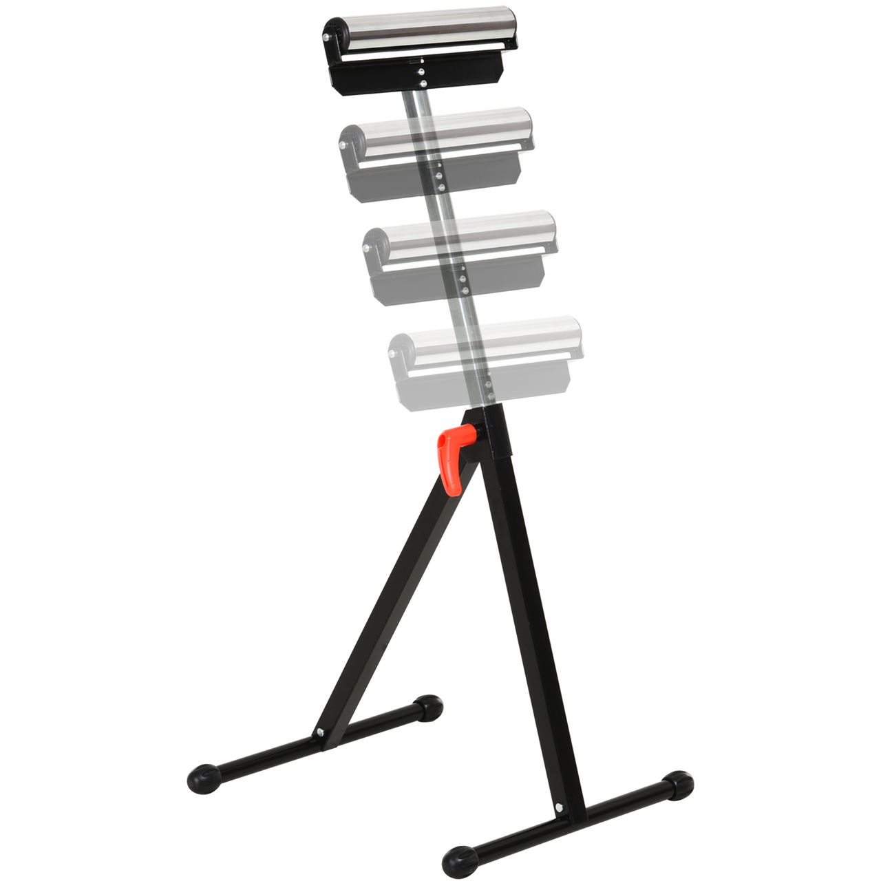 HOMCOM Rollenbock bis 90 kg, Metall, Schwarz