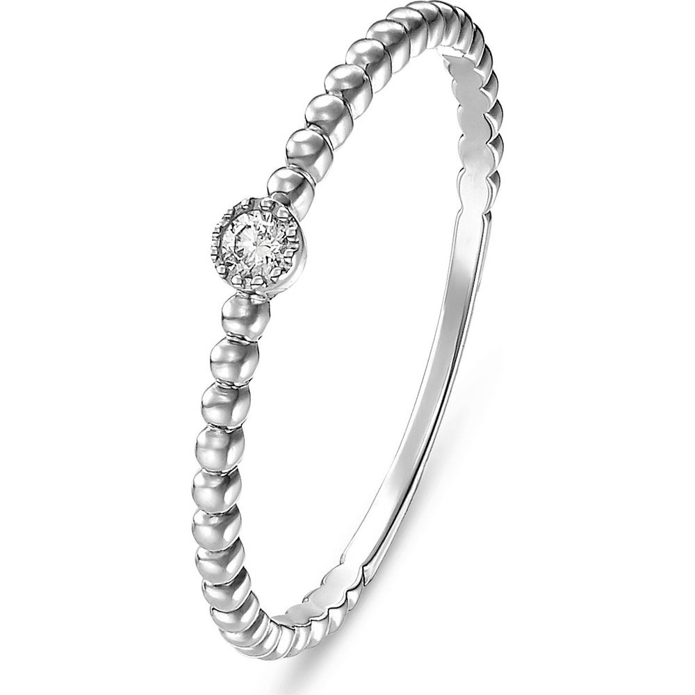 Valeria Bague pour femme 375 Or blanc or blanc Bague