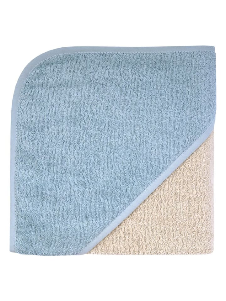 Wörner Kapuzenbadetuch 80 x 80 cm - Greige Stah in blau,beige günstig kaufen onesize