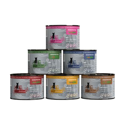 Sparpaket catz finefood Monoprotein zooplus 24 x 200 g