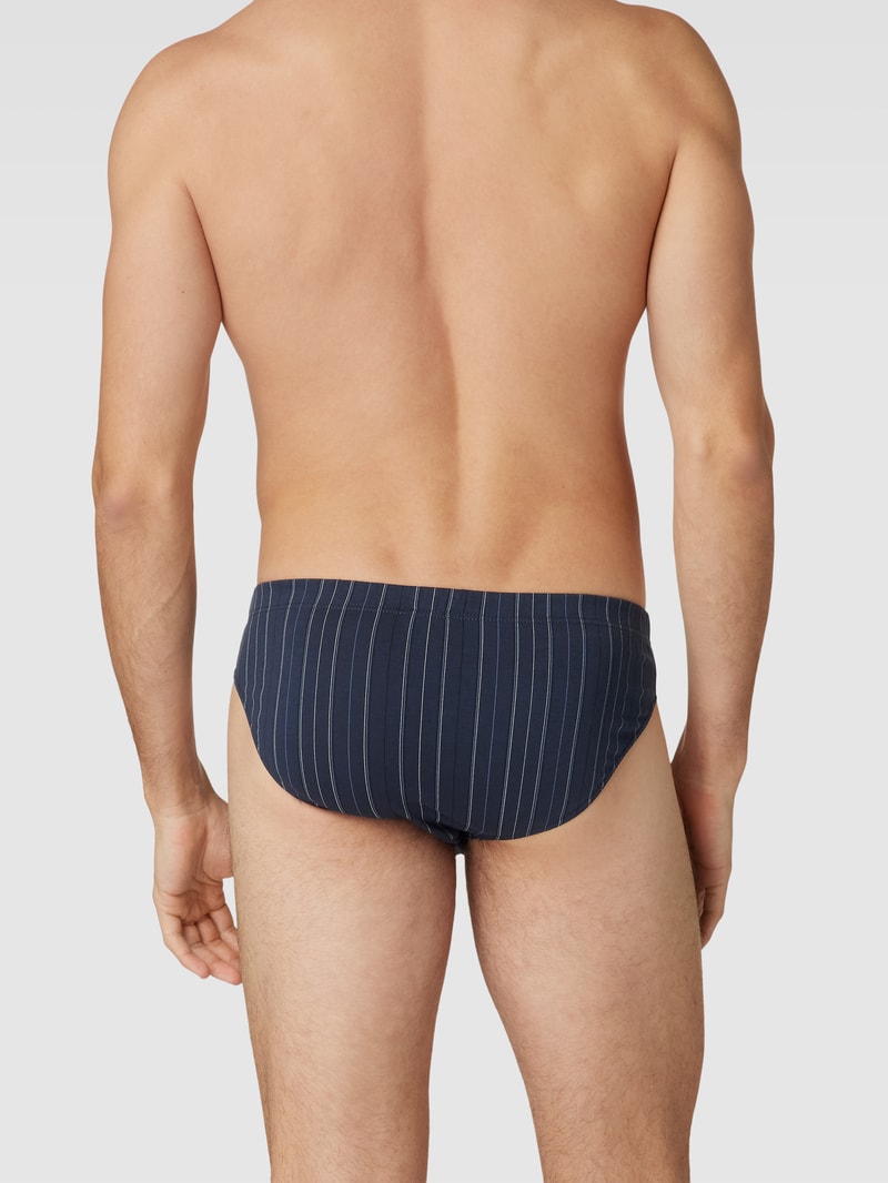 Slip mit elastischem Bund im 2er-Pack in marineblau
