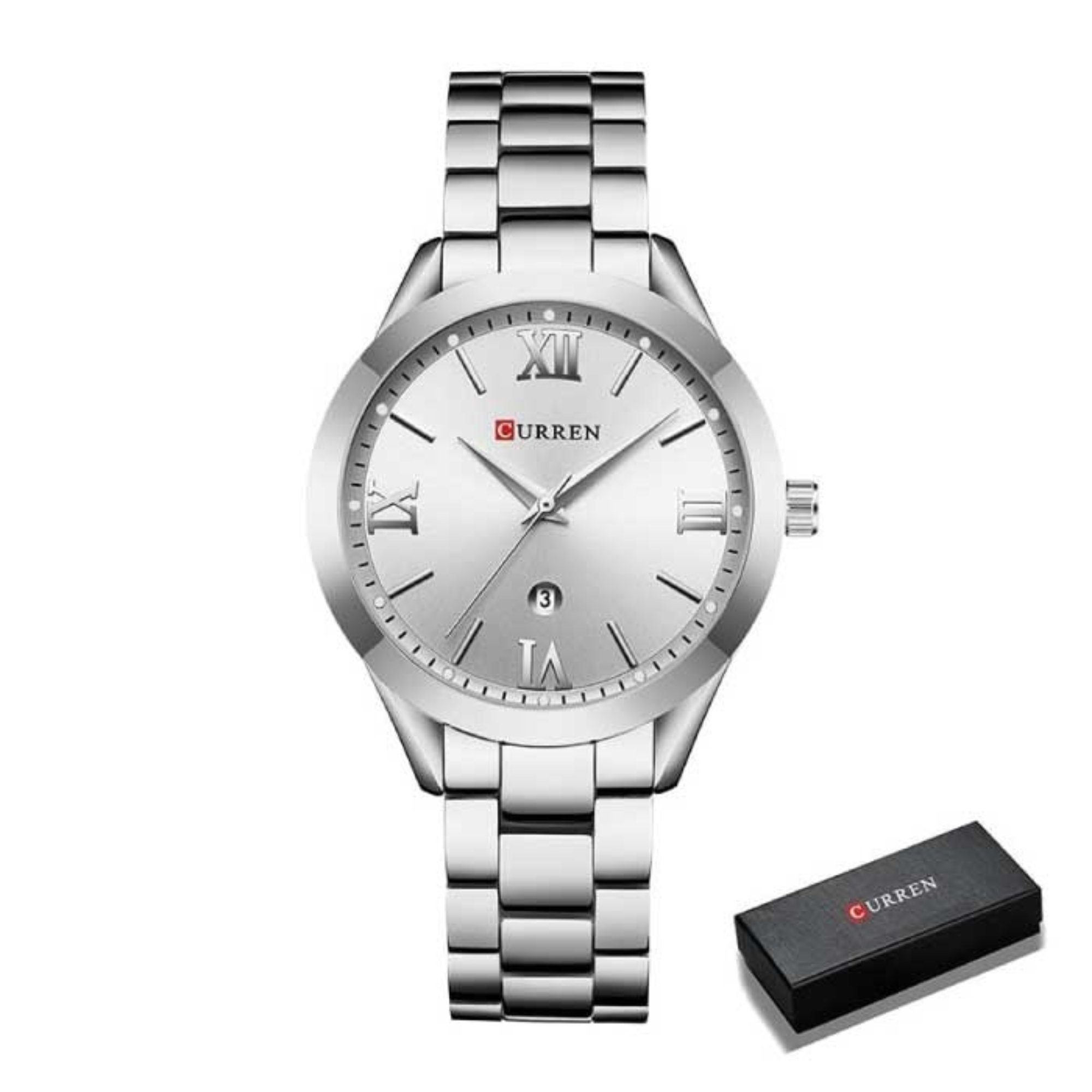 Manike Quarzuhr CU-9007 Damen Analog Quarzuhr, (Spar - Set)