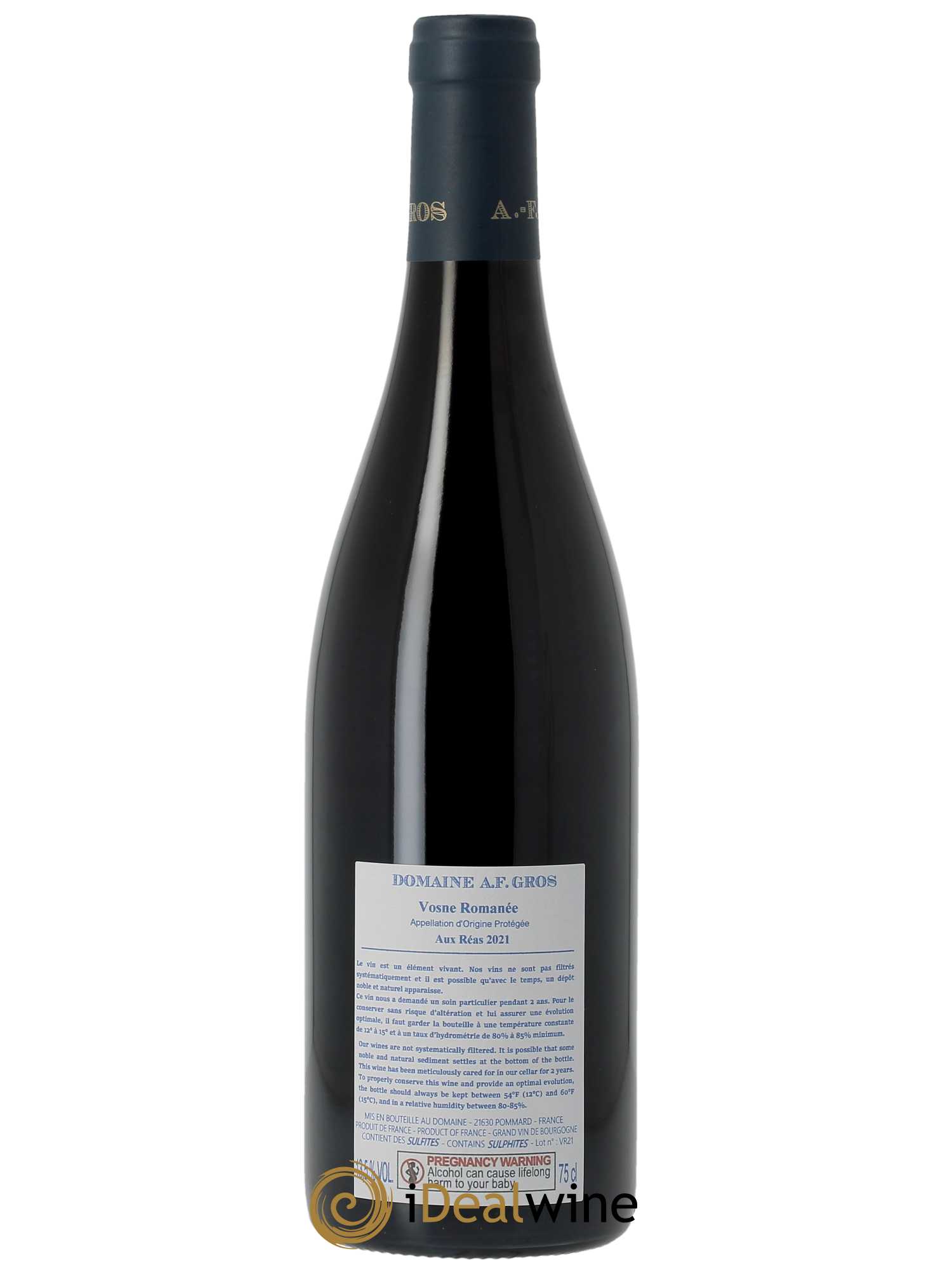 Vosne-Romanée Aux Reas A.-F. Gros  2021 - Lot de 1 Bouteille