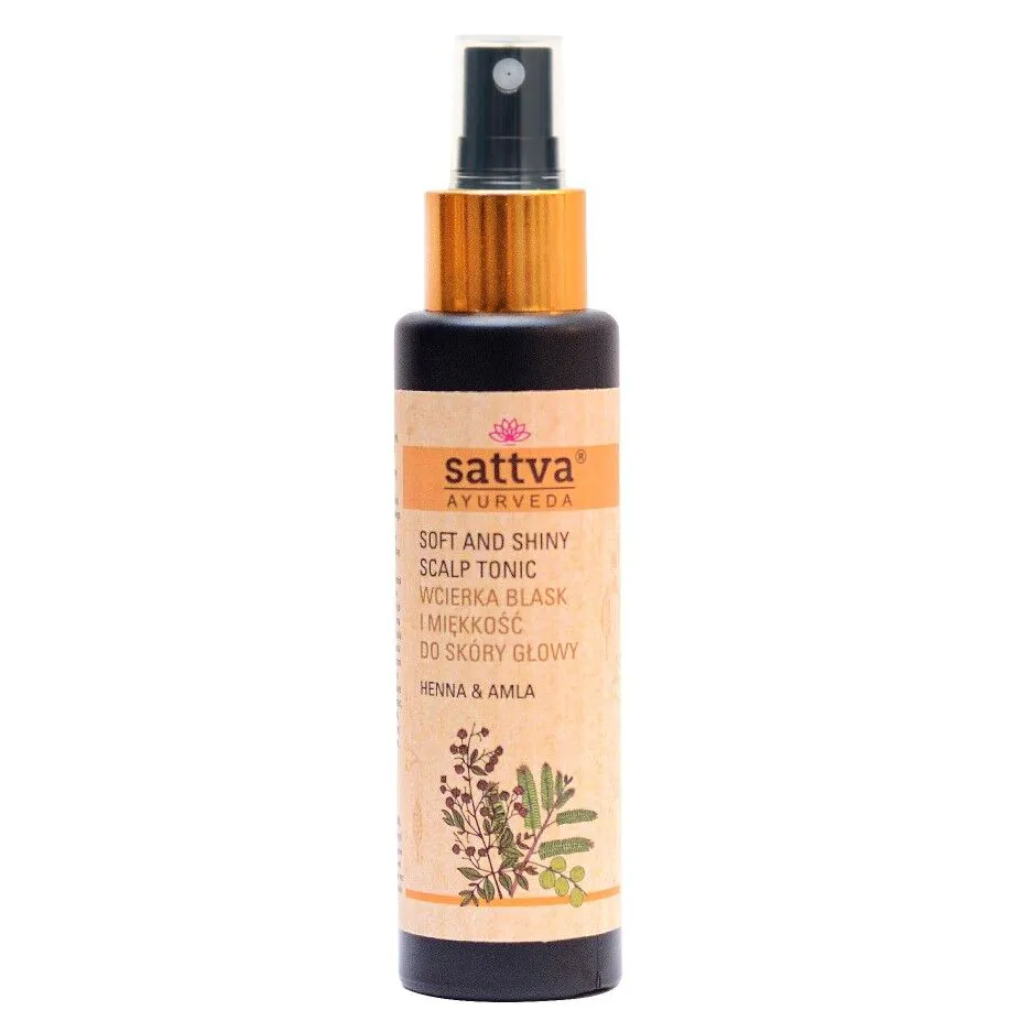 „Sattva Ayurveda“ galvos odos losjonas su chna ir amla, suteikiantis blizgesio ir švelnumo