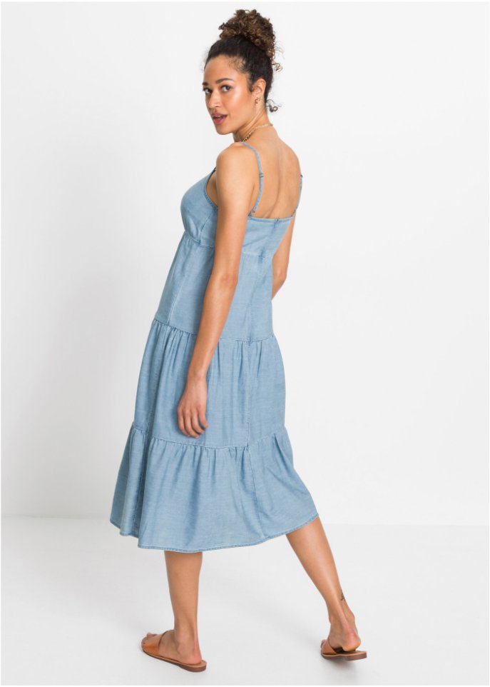 Oversize- Kleid in Jeansoptik mit TENCEL™ Lyocell