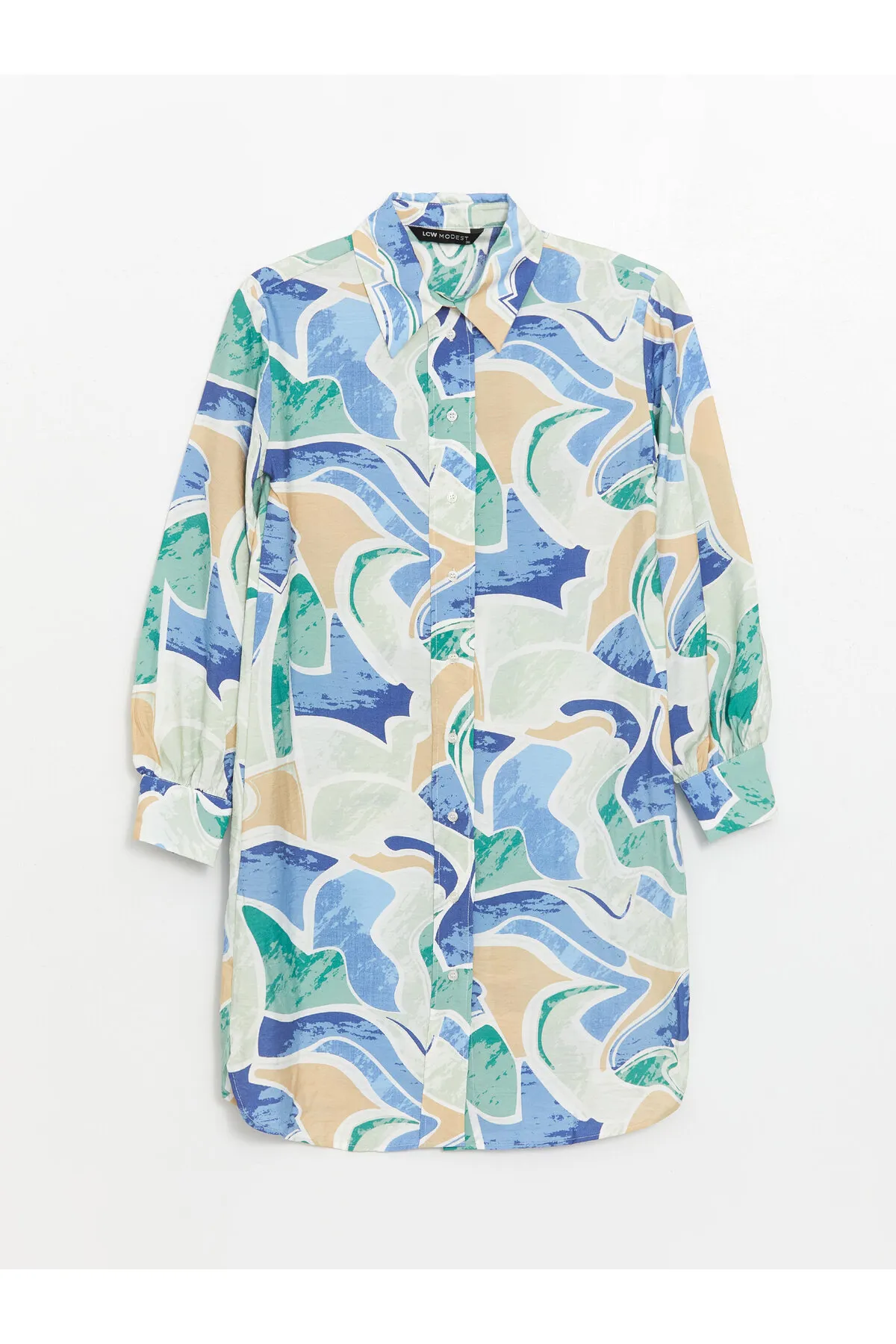 LC Waikiki  Gemusterte Langarm Damen Shirt Tunika
