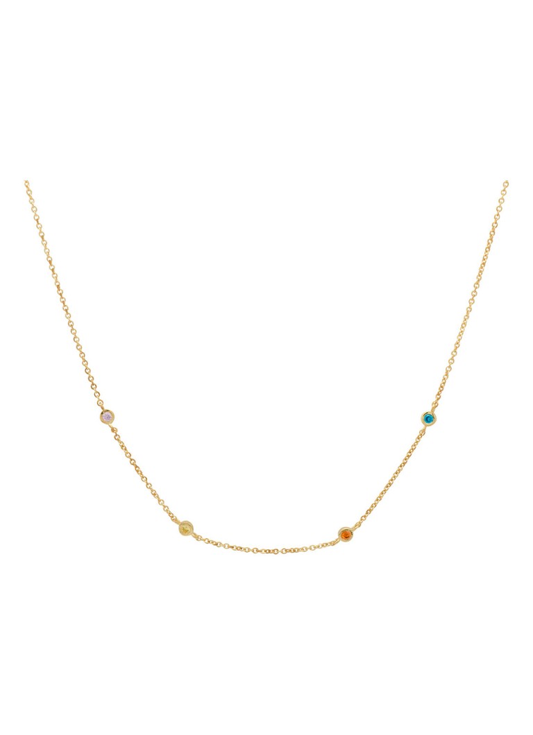 Anna + Nina Confetti necklace gold plated