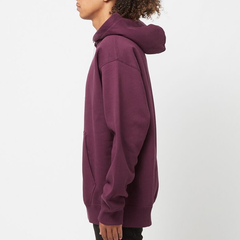 NIKE Solo Swoosh Fleece Hoodie night maroon/white