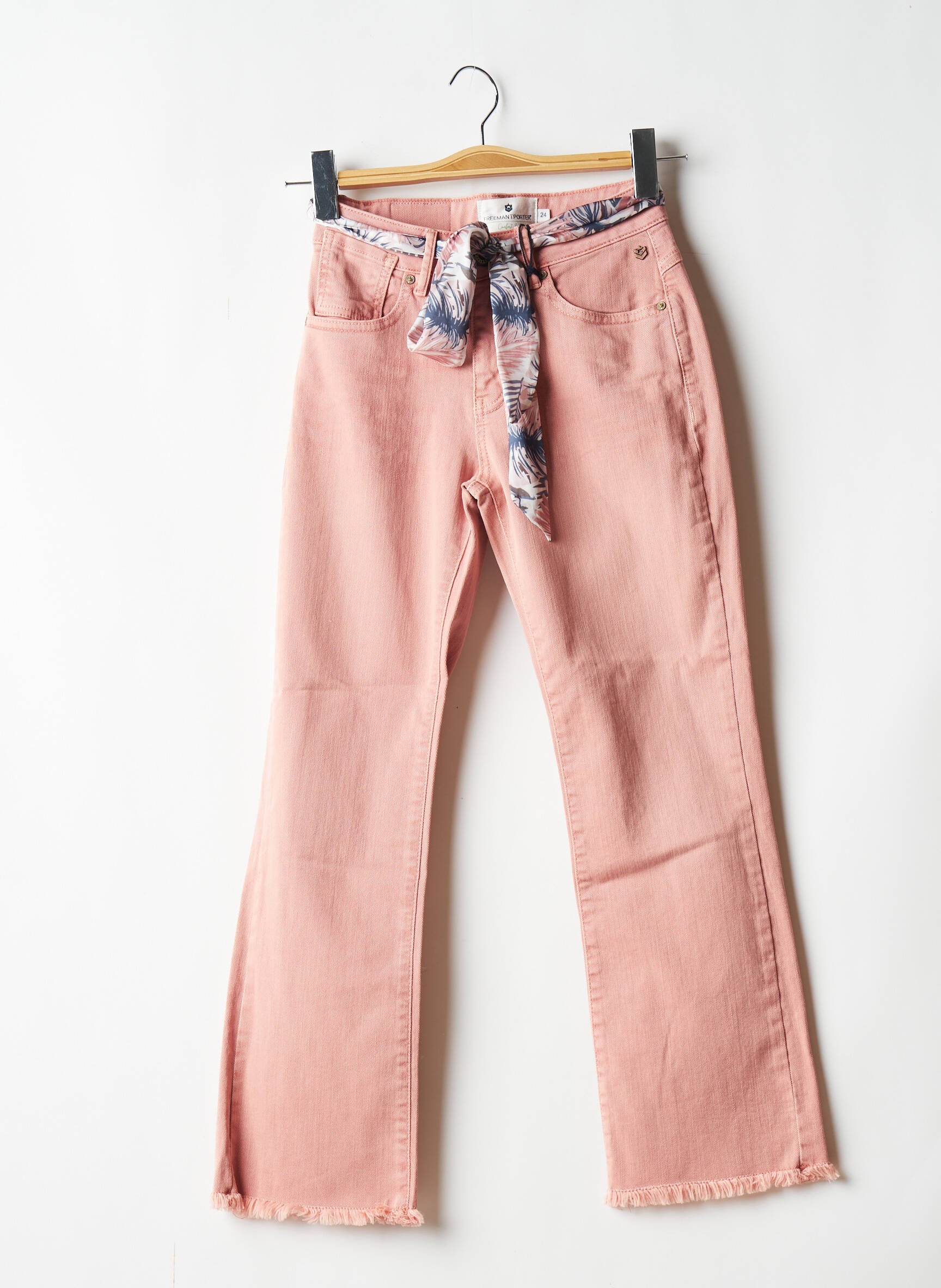 Freeman T Porter Jeans Bootcut Femme couleur rose