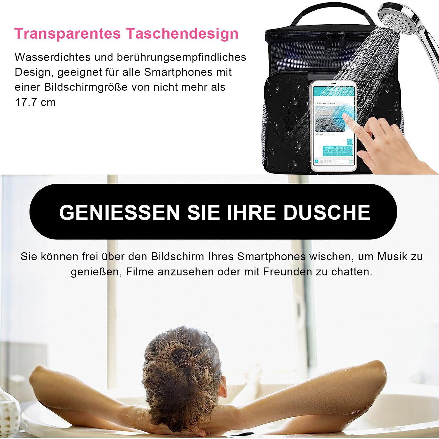 TOPMELON Kosmetikkoffer Kosmetiktasche mit großem Fassungsvermöge, wasserdicht