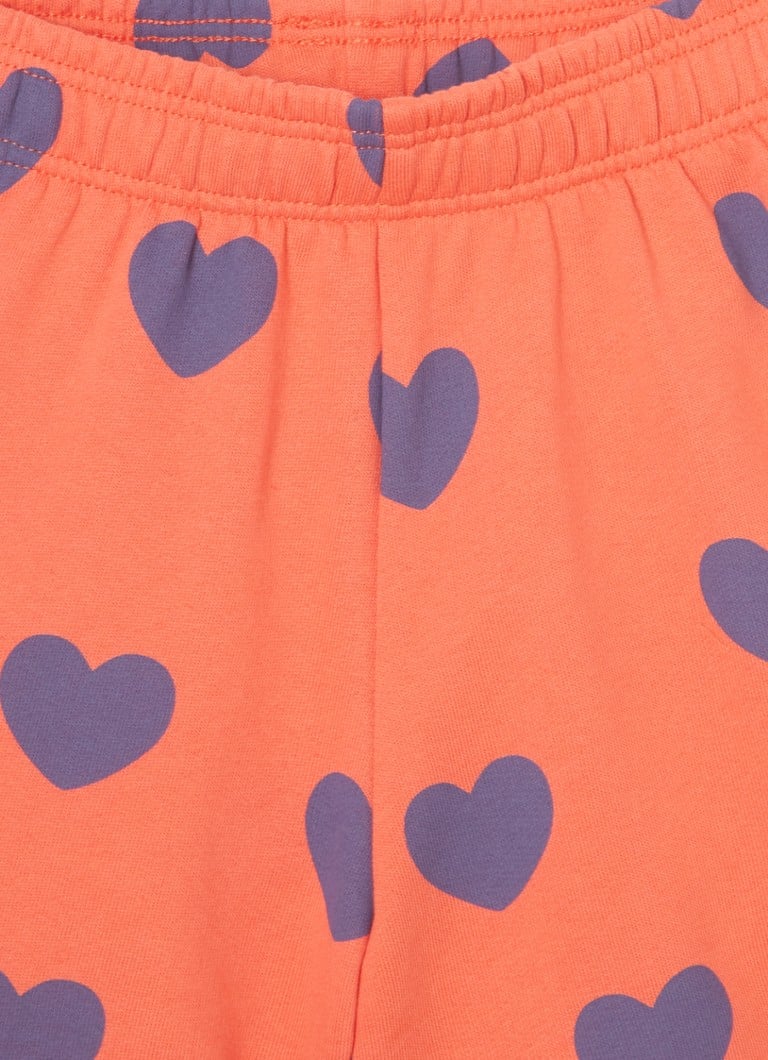 Pantaloni de trening Rodini din bumbac organic cu imprimeu, croială lejeră.