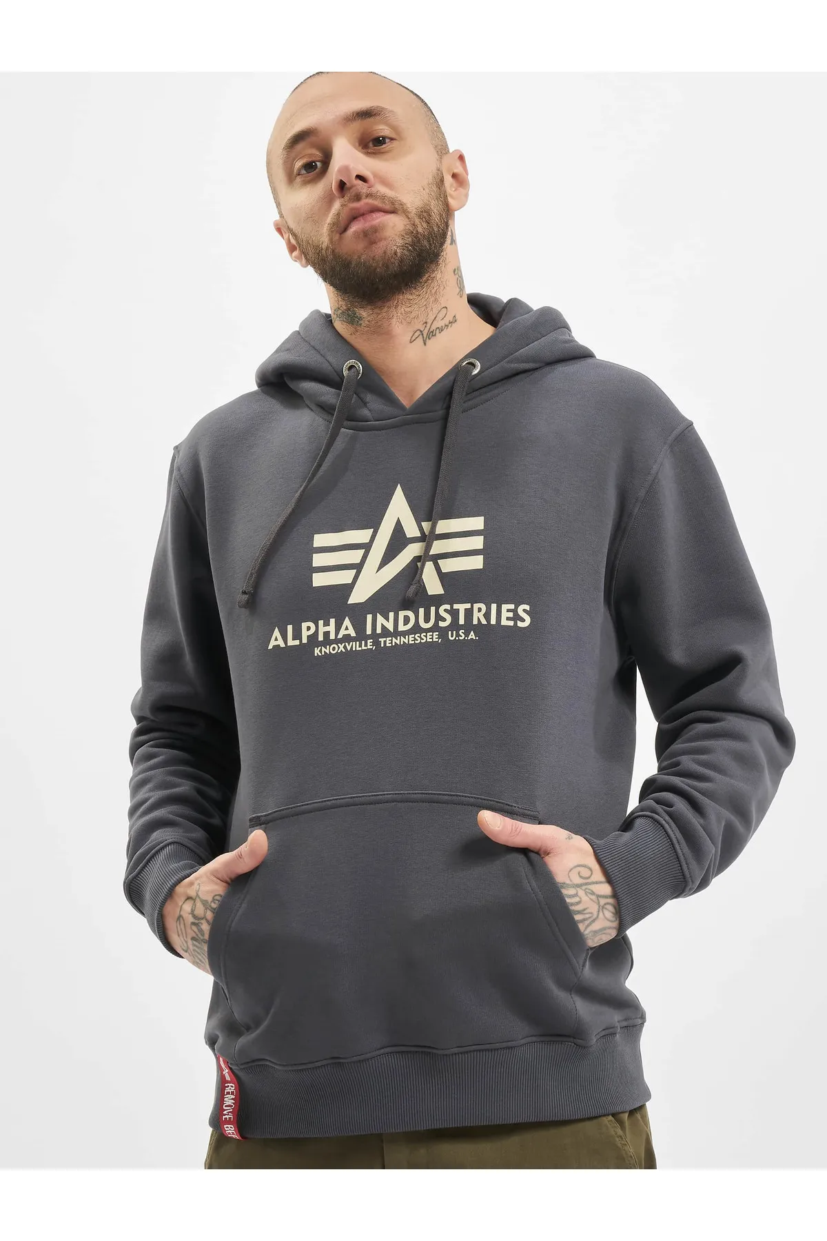 Alpha Industries  Sweatshirt - Grau - Regular Fit