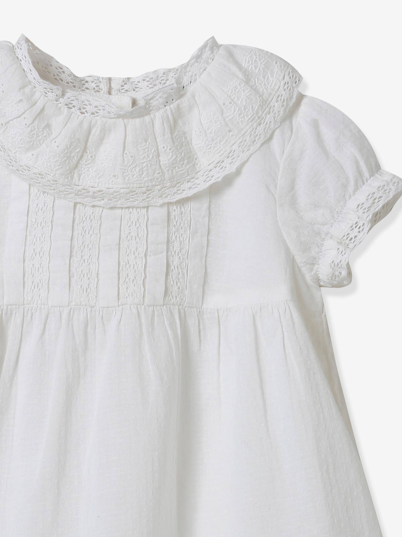 Cyrillus Mädchen Baby Festkleid CYRILLUS - weiß