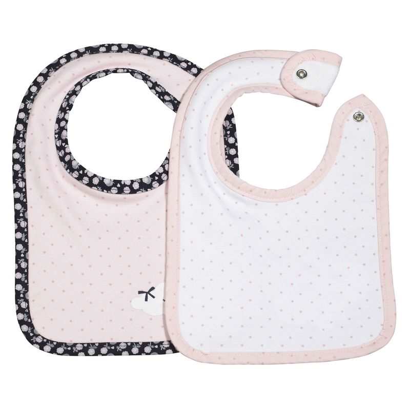 Lot de 2 bavoirs Miss fleur de lune