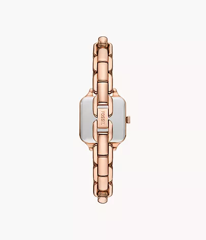 Fossil Outlet Uhr Colleen 3-Zeiger-Werk Edelstahl roségoldfarben