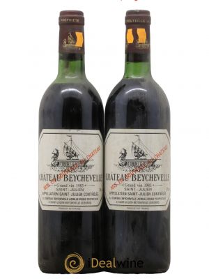 Château Beychevelle 4ème Grand Cru Classé  1983 - Lot de 2 Bouteilles