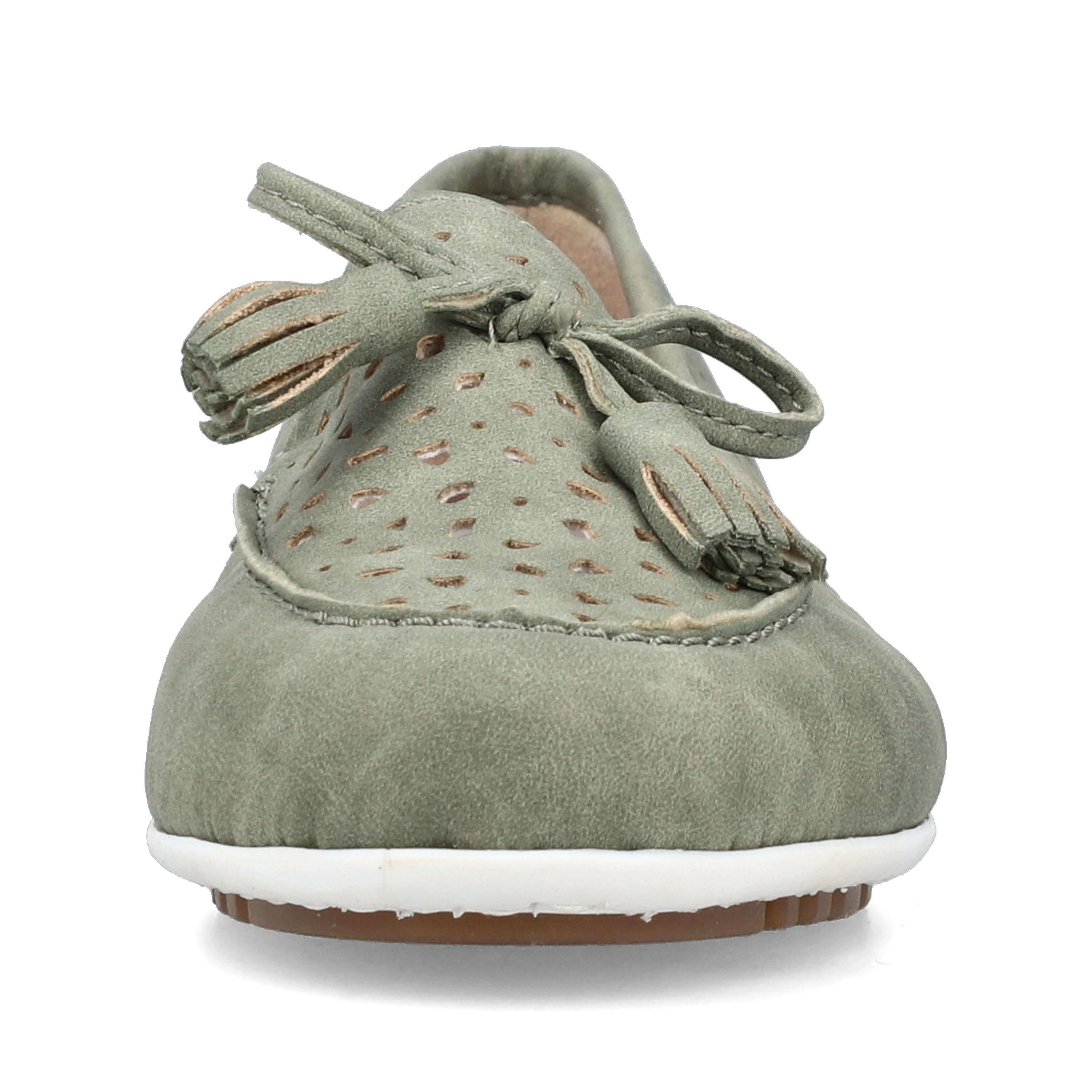 Rieker Damen Loafer grüngrau