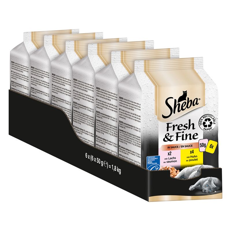 Sparpaket Sheba Fresh & Fine 12 x 50 g zu TOP-Preisen | bitiba %