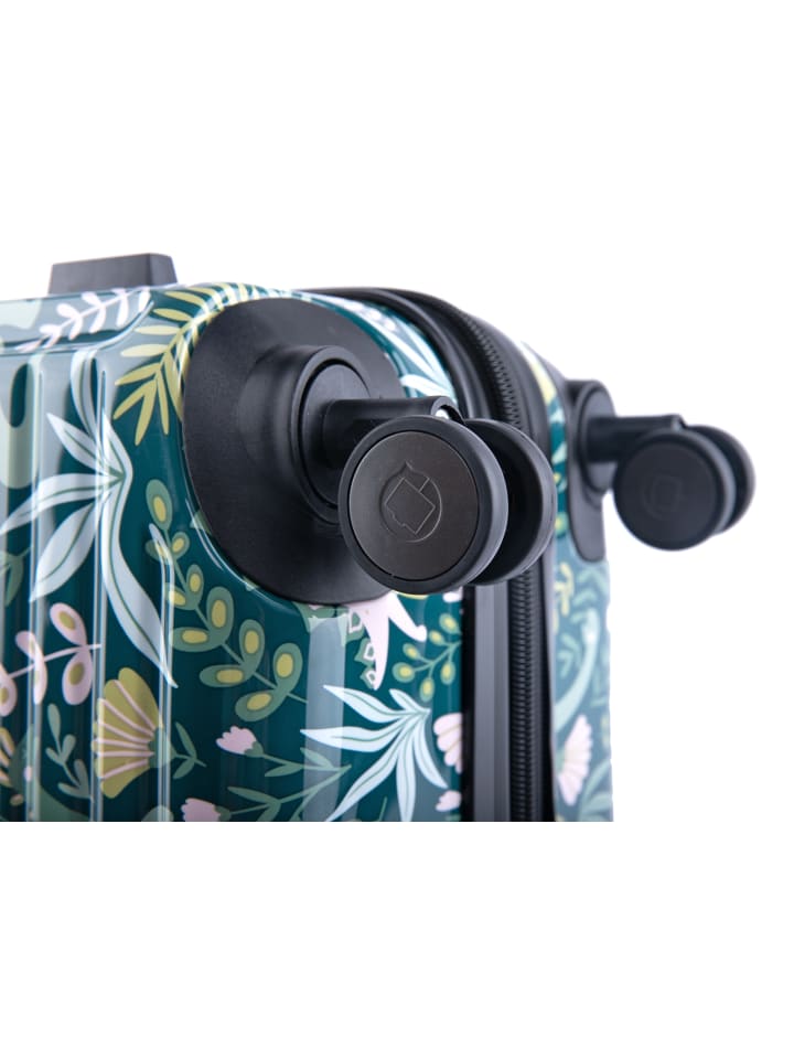 Hauptstadtkoffer Mitte - Handgepäck Bordgepäck-Trolley Koffer, TSA, in DINO FLORAL günstig kaufen S