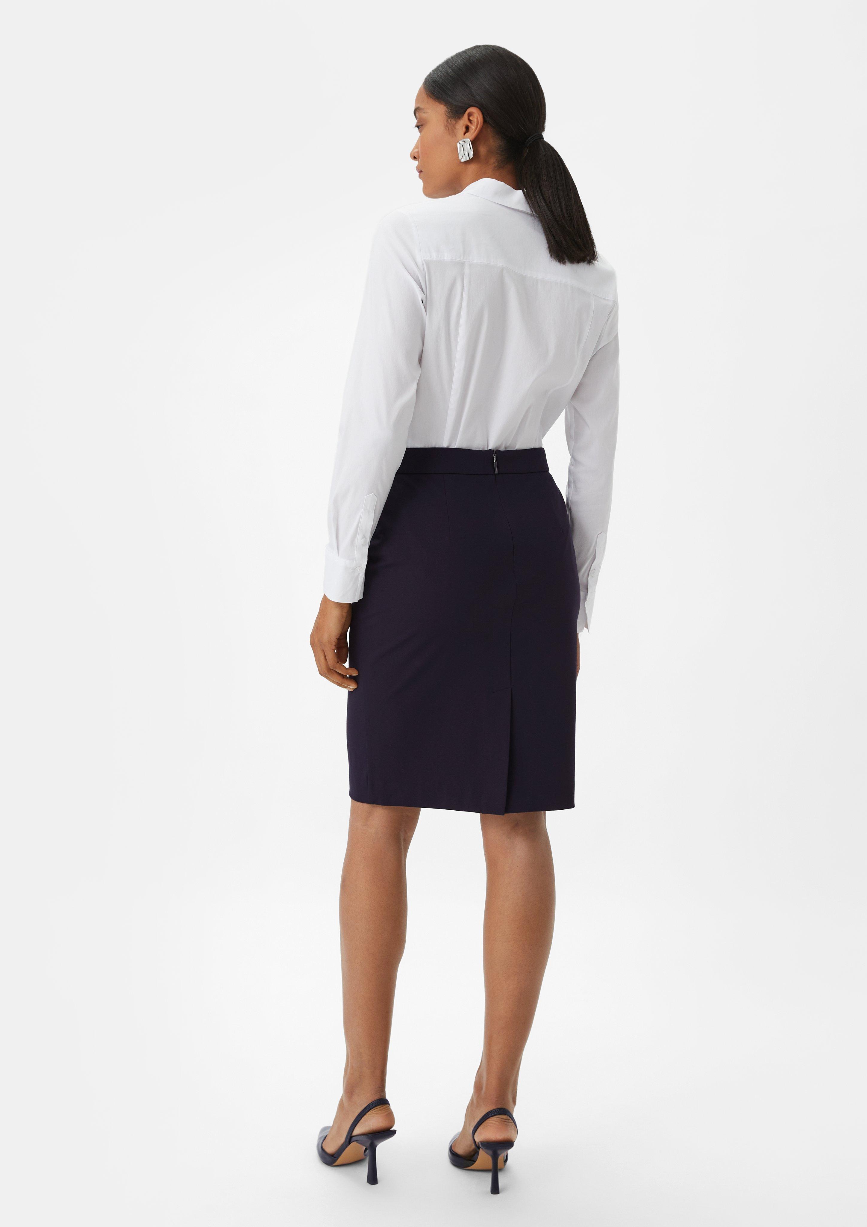 Rock mit Gehschlitz - navy
