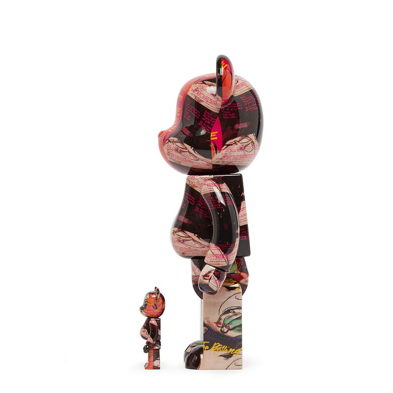 Medicom Bearbrick Andy Warhol xTheRollingStonesLoveYouLive 100%&400& multicolor