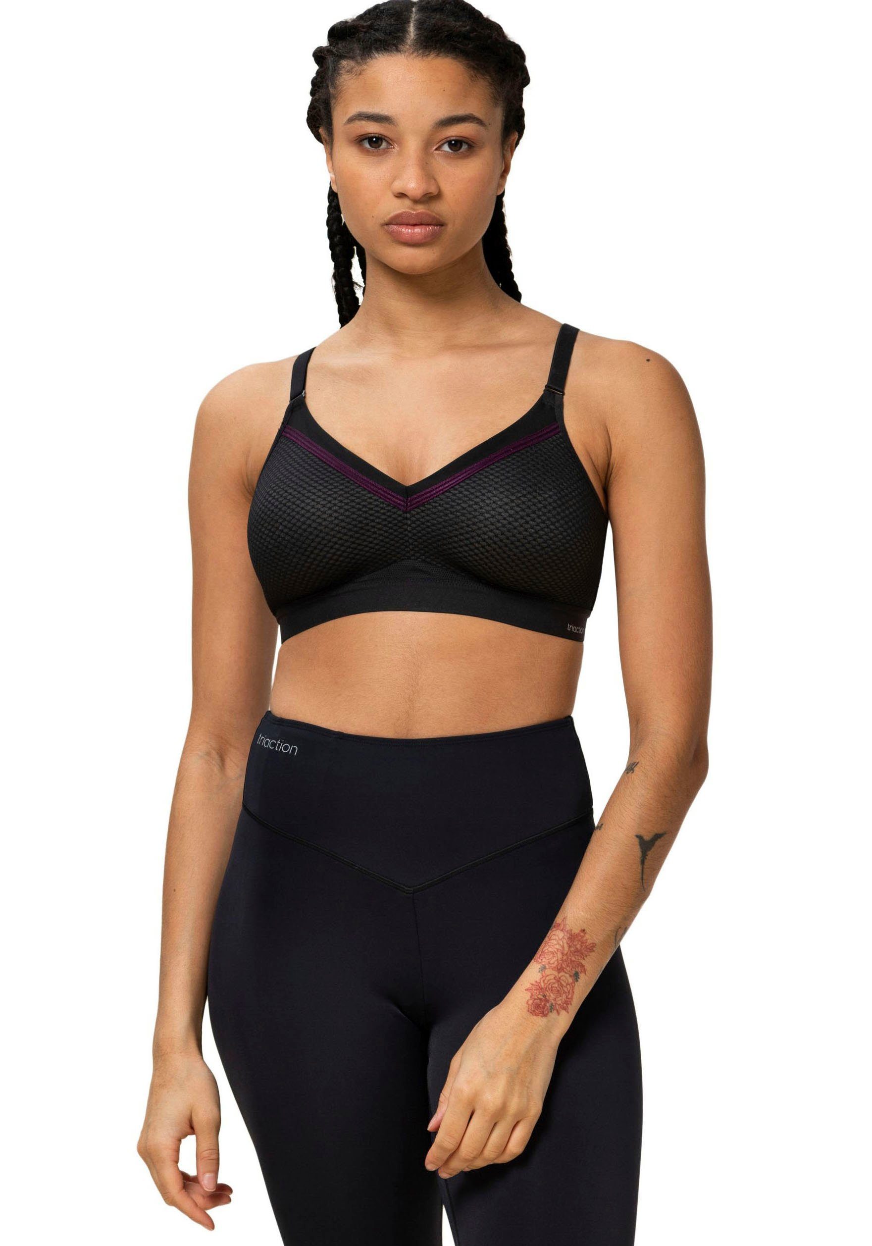 triaction by Triumph Sport-BH Free Motion N Cup B-F, ohne Bügel, für starke Belastung, Basic Dessous