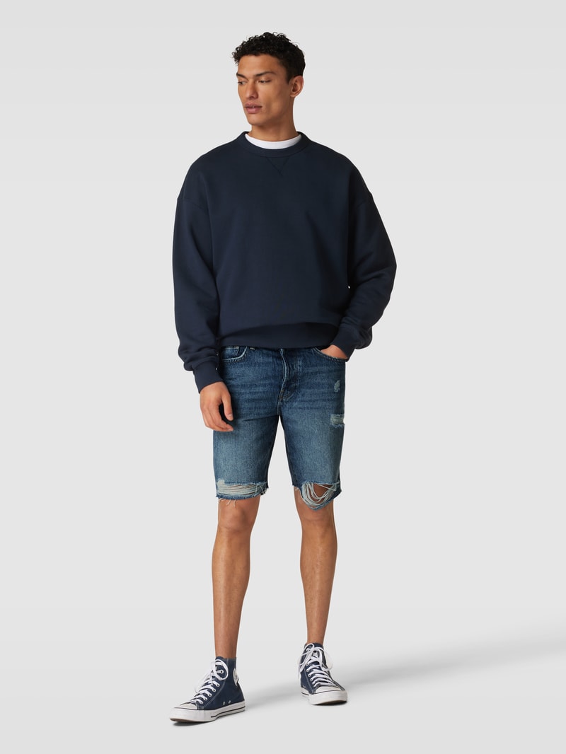 Jeansshorts im Destroyed-Look Modell 'EDGE' in jeans