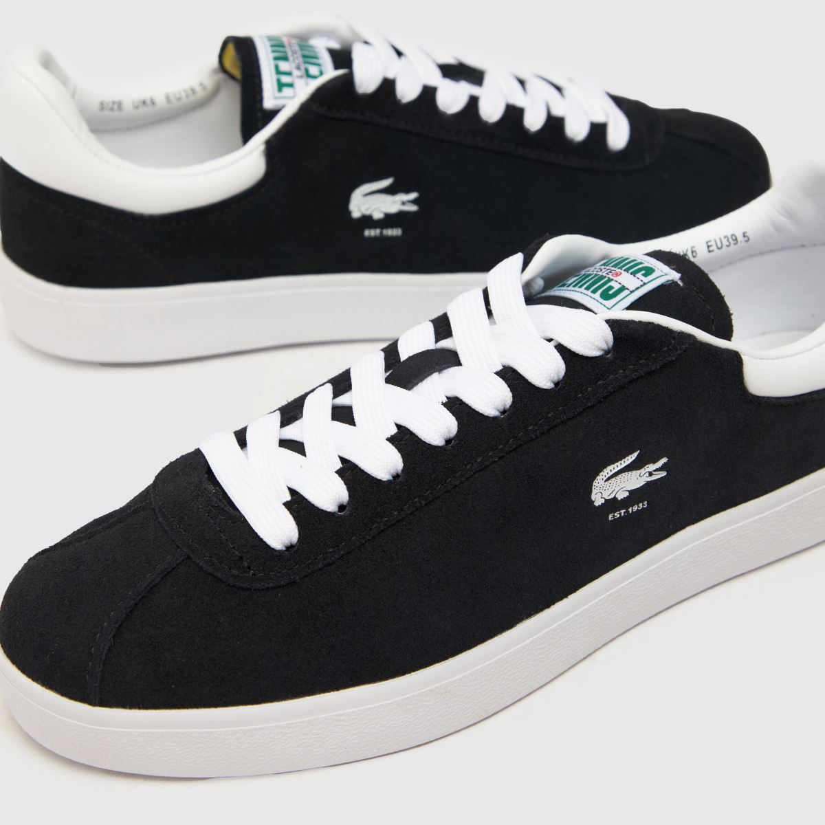 Lacoste baseshot sportcipők fekete-fehérben