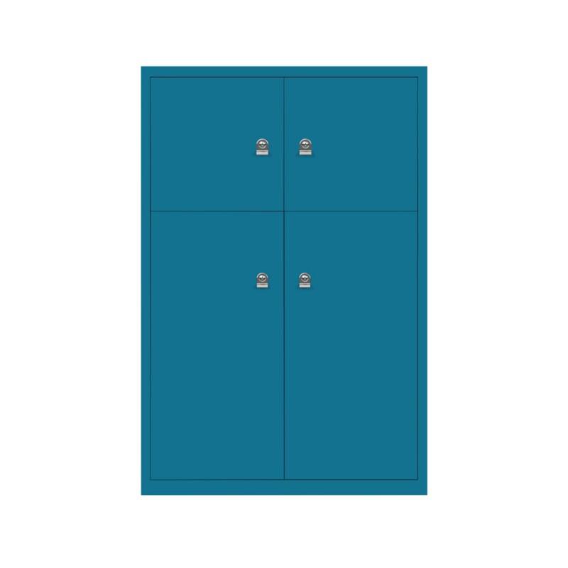 Bisley LateralFile Lodge Stahl Schließfach Schlüssel 800 x 470 x 1.225 mm Blau