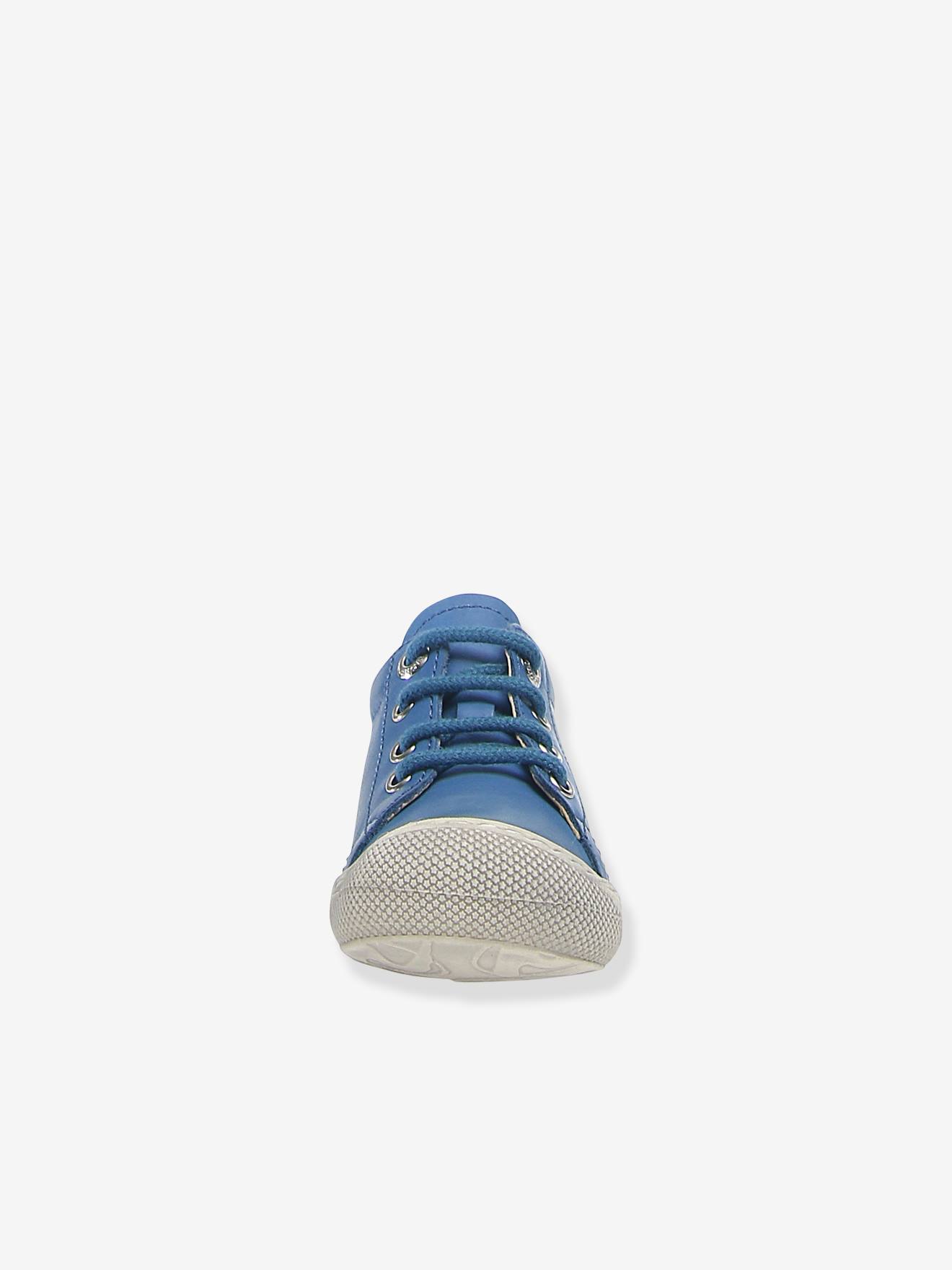 Bottillons bébé garçon Cocoon Nappa Spazz.Sole NATURINO® 1ers pas bleu ciel