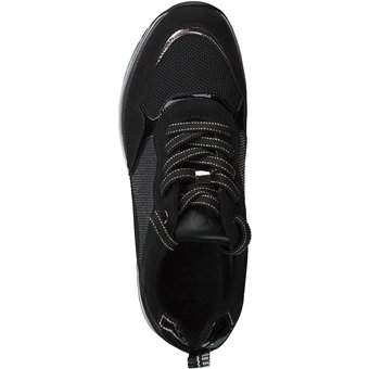 Marco Tozzi Plateau Sneaker in schwarz
