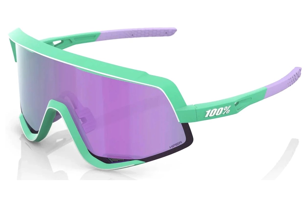 100 Percent Glendale Soft Tact Mint / HiPER Lavender Mirror Lens