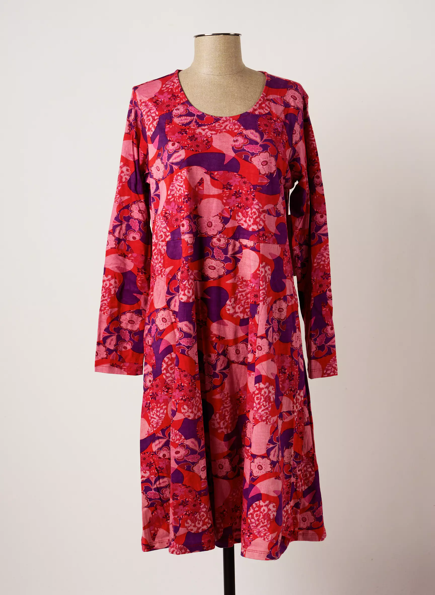 Agathe   Louise Robes Mi Longues Femme couleur rose