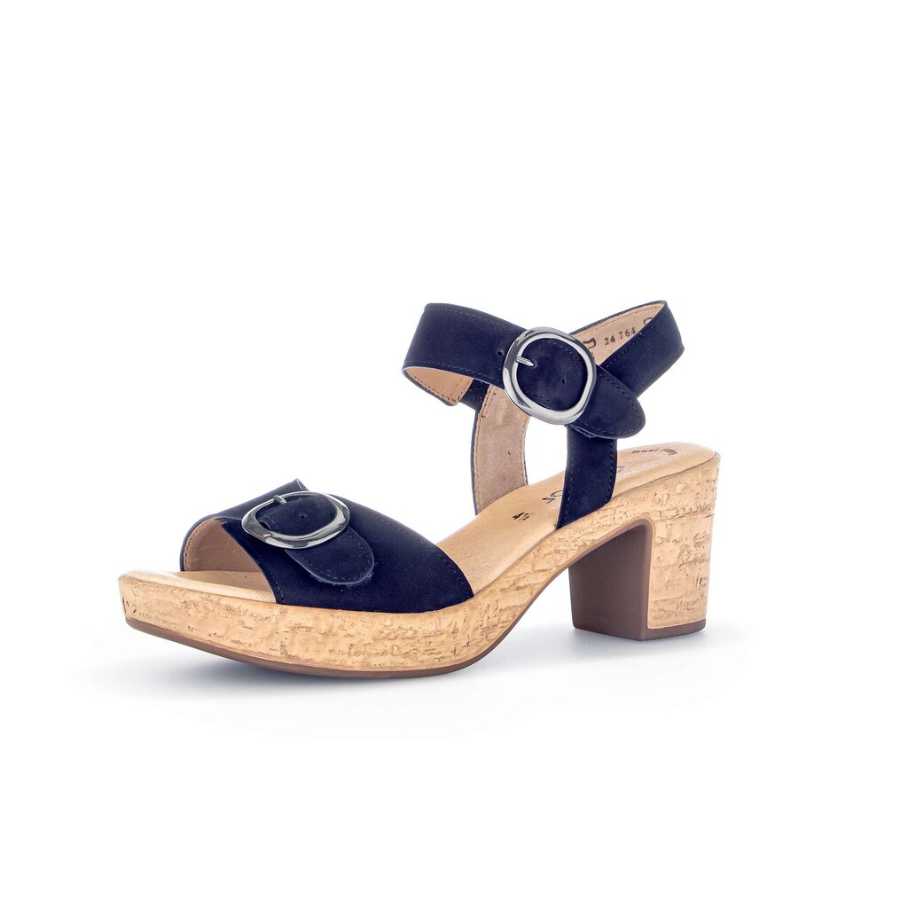 Gabor fashion Plateau Sandale blau