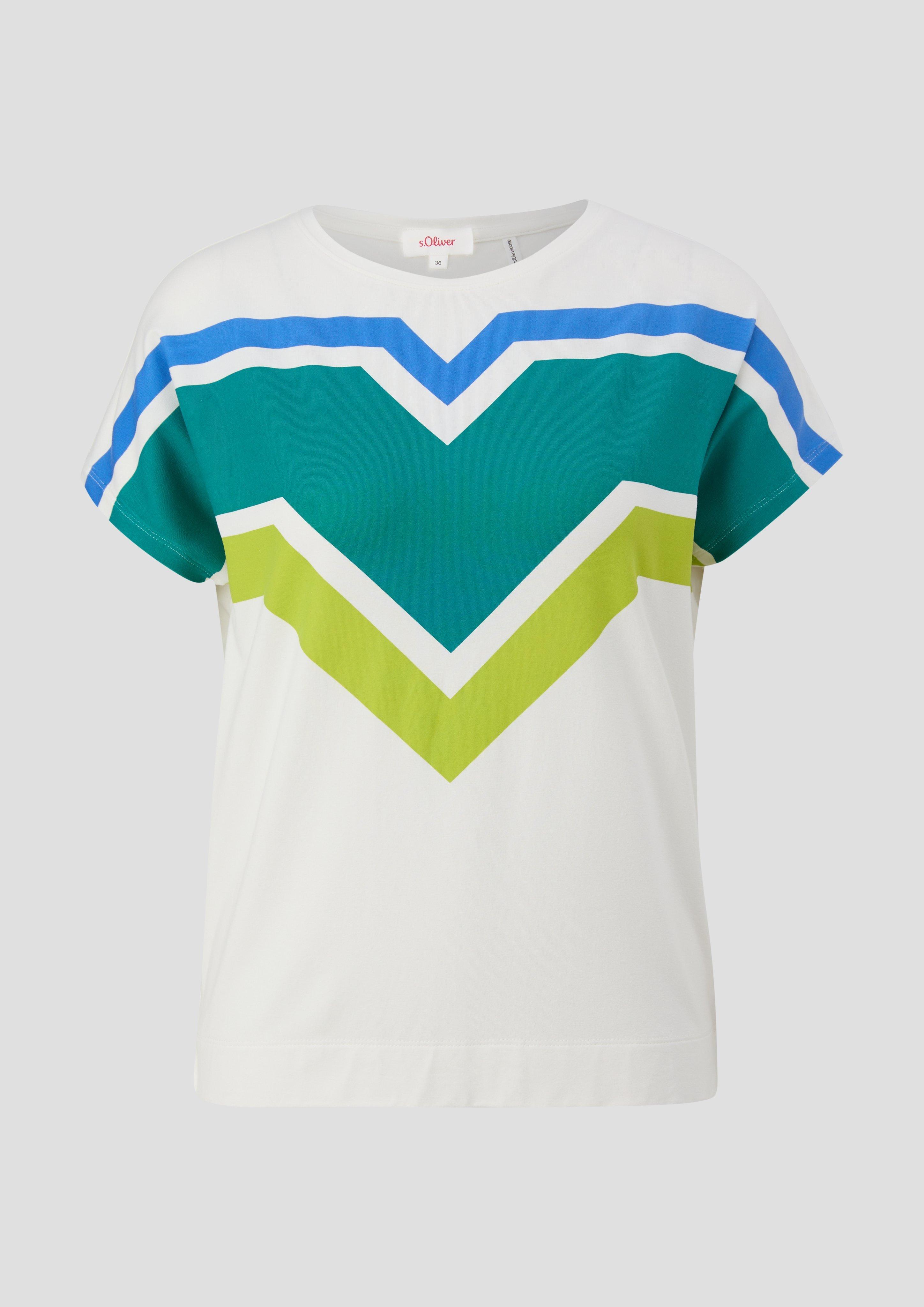 T-Shirt mit Frontprint  2141807-02D0